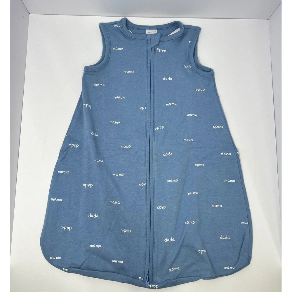 Carter's Blue Sleep Sack Baby 0-3m Mama Dada Sleeveless Wearable Blanket Cozy